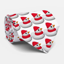 Cute Little Snowduck | Snowman Duck Pattern | Red