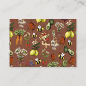 Cute Little Sprout Baby Shower Diaper Raffle Begleitkarte (Rückseite)