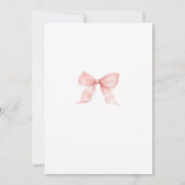 Cute Little Strawberry Bow Baby Girl Table Number (Rückseite)