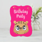 cute little tiger einladung (Stehend Vorderseite)
