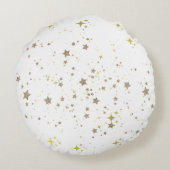 Cute little tiger gold start rundes kissen (Rückseite)