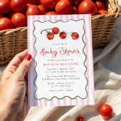 Cute Little Tomato Baby Shower Einladung