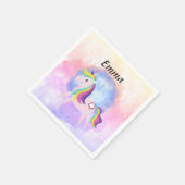 Cute little unicorn  serviette (Ecke)