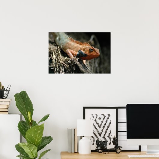 Cute Lizard Poster (Heimbüro)