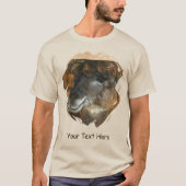 Cute Llama Personalized Animal  T-Shirt (Vorderseite)