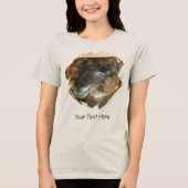 Cute Llama Personalized Animal Tri-Blend Shirt (Vorderseite)