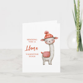 Cute Llama Valentine's Day Card, Valentine