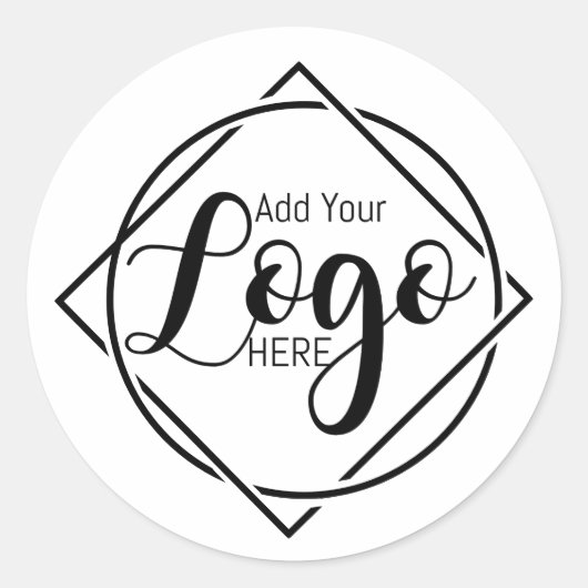 Cute Logo Custom Business Sticker | Personalised (Vorderseite)