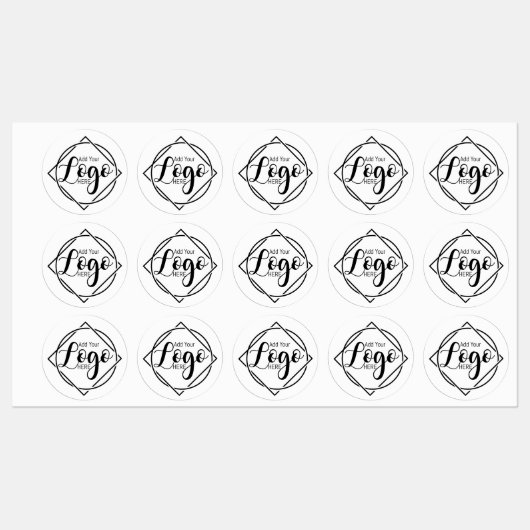 Cute Logo Custom Business Sticker | Personalised  (Blatt)