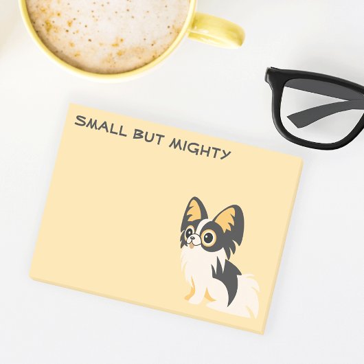 Cute long-haired Chihuahua cartoon Post-it Klebezettel