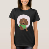 Cute Long Haired Dachshund T-Shirt (Vorderseite)