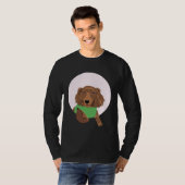 Cute Long Haired Dachshund T-Shirt (Vorne ganz)