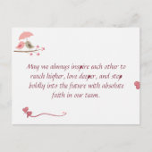 Cute Love Birds Postcard | Shared Future & Growth  Postkarte (Vorderseite)