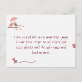 Cute Love Birds Postcard | Shared Future & Growth Postkarte (Vorderseite)