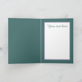 Cute love birds Wedding add text Karte (Innenseite)