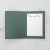 Cute love birds Wedding add text  Karte (Innenseite)