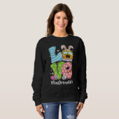 Cute Love Bunny School Bus Driver Life Happy Easte Sweatshirt (Vorne ganz)