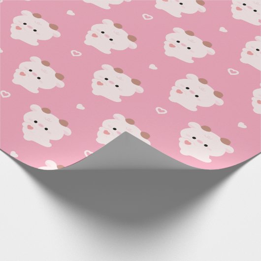 Cute Love Cow Geschenkpapier (Ecke)