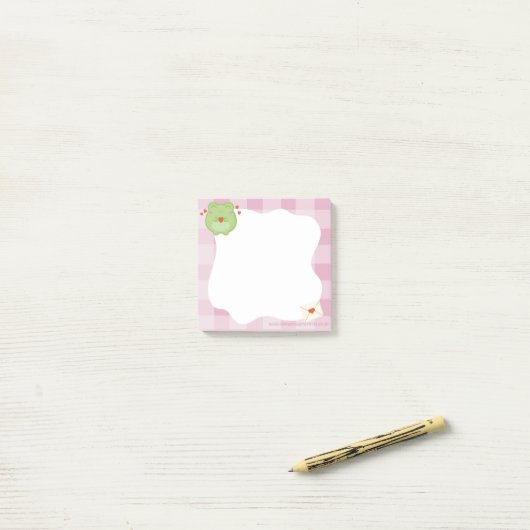 Cute love frog sticky notes, back to school post-it klebezettel (Auf Schreibtisch)