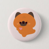 Cute Love German Shepherd Puppy Button (Vorderseite)