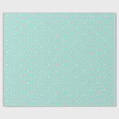 Cute Love Heart Lattice Mesh Pretty Mint Birthday Geschenkpapier (Flach)