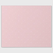 Cute Love Heart Lattice Mesh Pretty Pink Birthday Geschenkpapier (Flach)