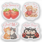 Cute Love Icons Sticker Pack  (Vorderseite)