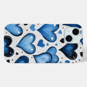 Cute Love Pattern iPhone Cover (Rückseite (Horizontal))