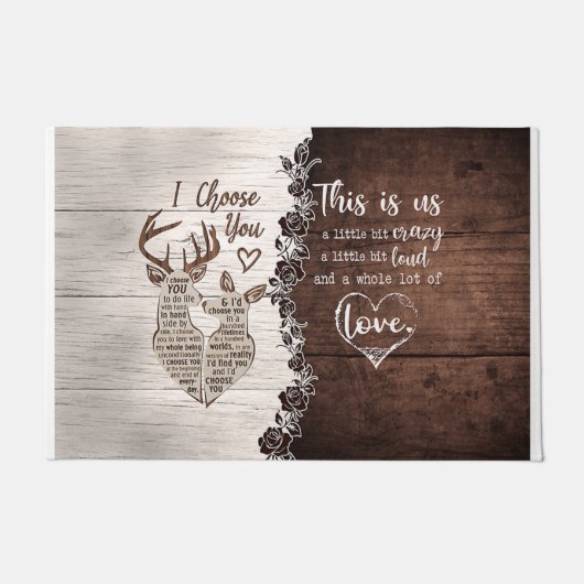 Cute Love Quotes Mat, This Is Us Fußmatte (Vorderseite)