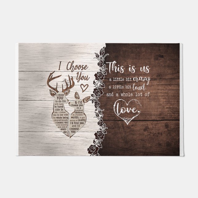 Cute Love Quotes Mat, This Is Us Fußmatte (Vorderseite)
