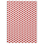 Cute Love Red Hearts Clipboard Klemmbrett (Rückseite)