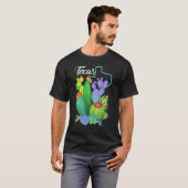 Cute Love Texas Blooming Cactus Flowers T-Shirt (Vorne ganz)