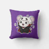 Cute lovely little mouse ready for Halloween Kissen (Vorderseite)