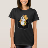 Cute lovely sheriff panda T-Shirt (Vorderseite)