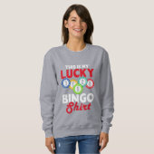 Cute lucky Bingo word art  Sweatshirt (Vorne ganz)