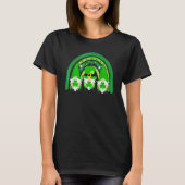 Cute Lucky Rainbow Gnome Happy St Patricks Day Fam T-Shirt (Vorderseite)