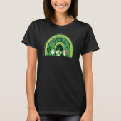 Cute Lucky Rainbow Gnome Happy St Patricks Day Fam T-Shirt (Vorderseite)