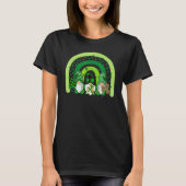 Cute Lucky Rainbow Gnome Happy St Patricks Day Fam T-Shirt (Vorderseite)
