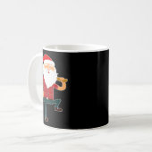 Cute Lumberjack Santa Funny Ugly Christmas Axe Hat Kaffeetasse (Vorderseite Links)