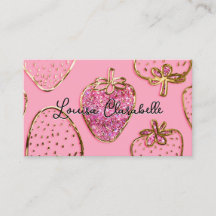 Cute Luxury Blush Pink Strawberry Pattern