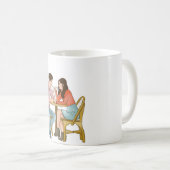 Cute Luxury Romantic Couple Mug Kaffeetasse (VorderseiteRechts)
