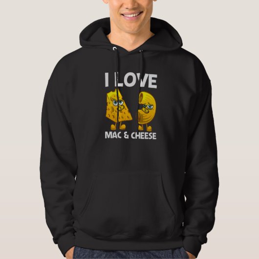 Cute Mac & Cheese For Men Women Macaroni Cheese Hoodie (Vorderseite)