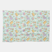 Cute Magic Books Green Geschirrtuch (Horizontal)