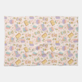 Cute Magic Books Pastel Pink Geschirrtuch (Horizontal)