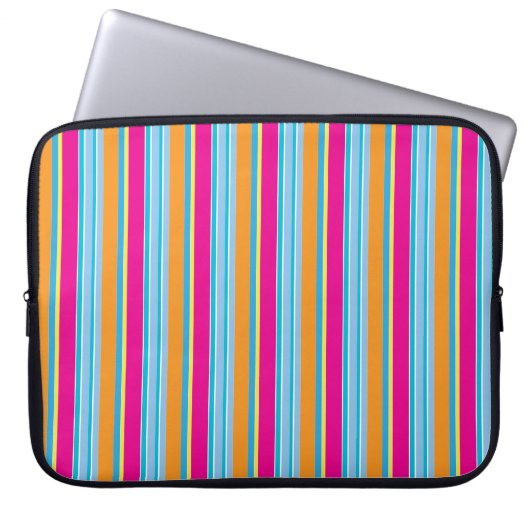 Cute magic colorful stripes laptopschutzhülle (Vorderseite)