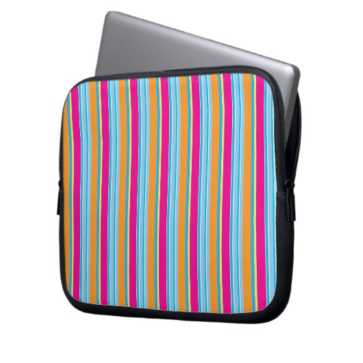 Cute magic colorful stripes laptopschutzhülle (Vorderseite Links)