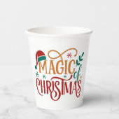 Cute 'Magic of Christmas'  Pappbecher (Vorderseite)
