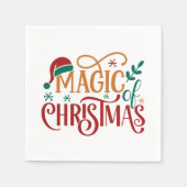 Cute 'Magic of Christmas' Serviette (Vorderseite)