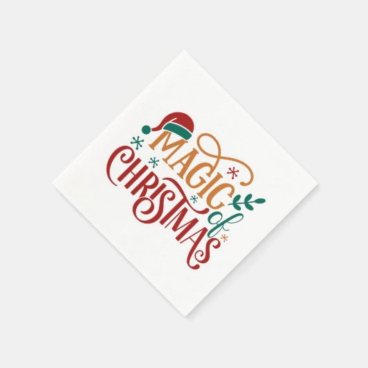 Cute 'Magic of Christmas'  Serviette (Ecke)