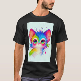 Cute Magic Rave Cat Japanese Anime Art 01 T-Shirt